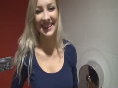 Blond sweetheart jiyyed and screwed her face in public.